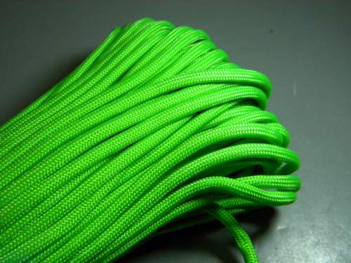 RG1023H ROLLO PARACHUTE CORD PARACORD VERDE LIMA
