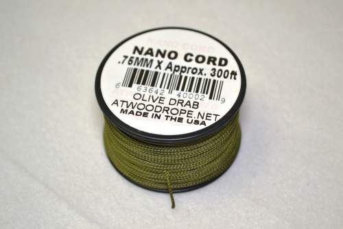 RG1038 ROLLO PARACHUTE CORD PARACORD NANO CORD OLIVO