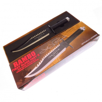 Rb9424 Cuchillo Original Rambo Ii Ed Limitada Firma C Certif