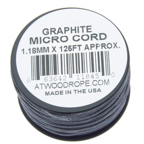 Rg1289 Rollo Parachute Cord Paracord Micro Cord Grafito