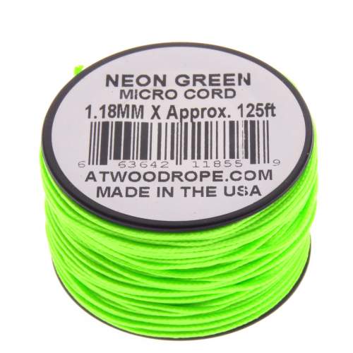 Rg1284 Rollo Parachute Cord Paracord Micro Cord Verde Neon