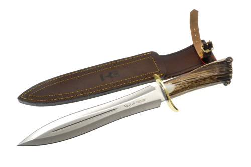 CIBW24S MUELA BW24S CUCHILLO REMATE ASTA VENADO CON FUNDA