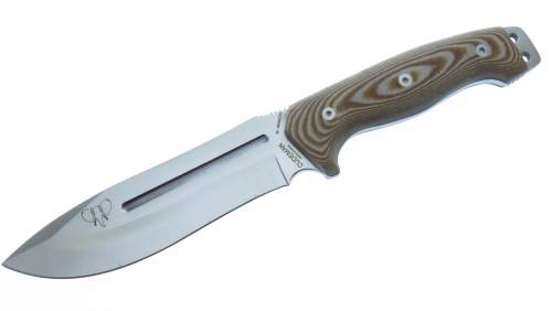 Cu126x Cudeman Spartan Cuchillo Supervivencia Fnda Piel Cafe