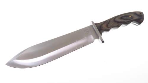 Rr1022 Rough Rider Cuchillo Bowie Filo Liso Enterizo C/fnda