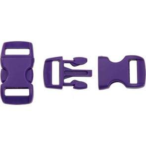 KYBZ05P Knotty Broche Hebilla Plastica Morado 11 Mm 10 Jueg