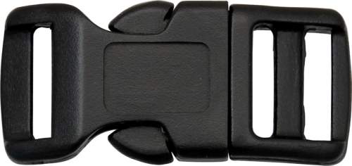 KYCP KNOTTY BROCHE HEBILLA PLASTICA NEGRA 11 MM 10 JUEGOS