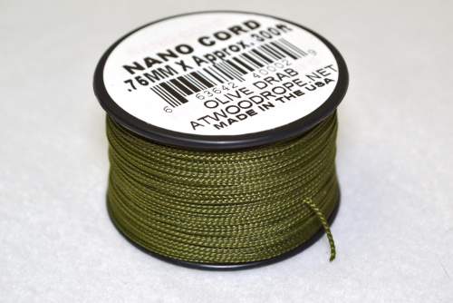 RG1038 ROLLO PARACHUTE CORD PARACORD NANO CORD OLIVO