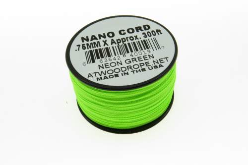 Rg1111 Rollo Parachute Cord Paracord Nano Cord Verde Neon