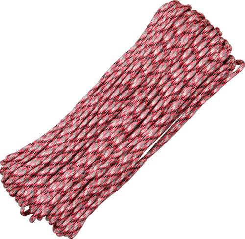RG111H ROLLO PARACHUTE CORD PARACORD PINK CAMO