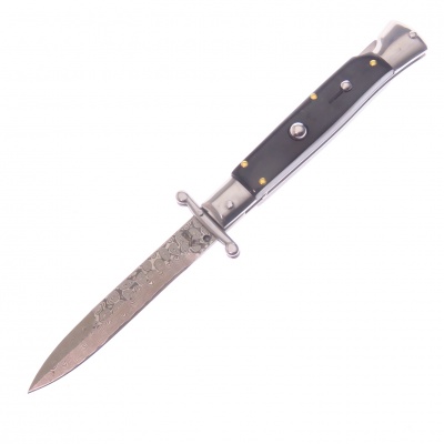 Akc9ddhs Akc Italy Stiletto Swinguar Damasco Cuerno Navaja 9NAVAJA